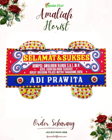 Papan Bunga Ucapan Selamat Gantar